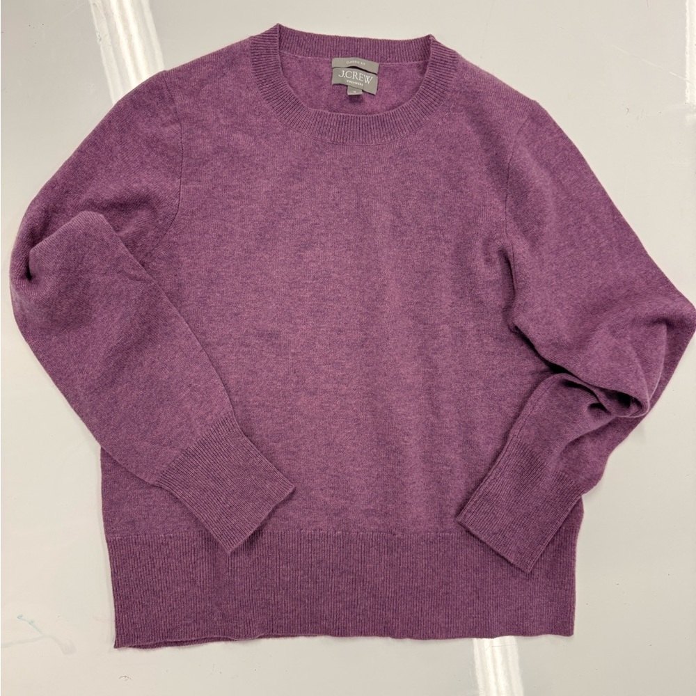 J. Crew Lavender Cashmere Sweater M